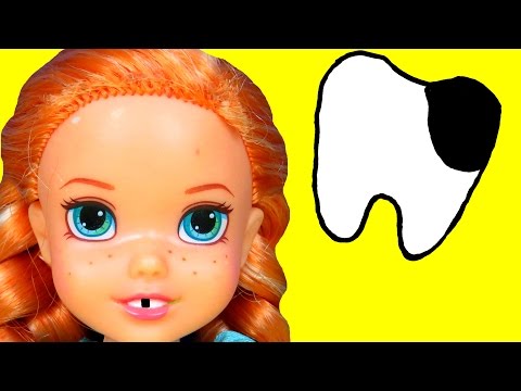 Sugar Bugs ! ANNA toddler at the Dentist ! - Little ELSA is there too_Dentist. Best of all time