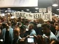 Protests outside the CMP-5