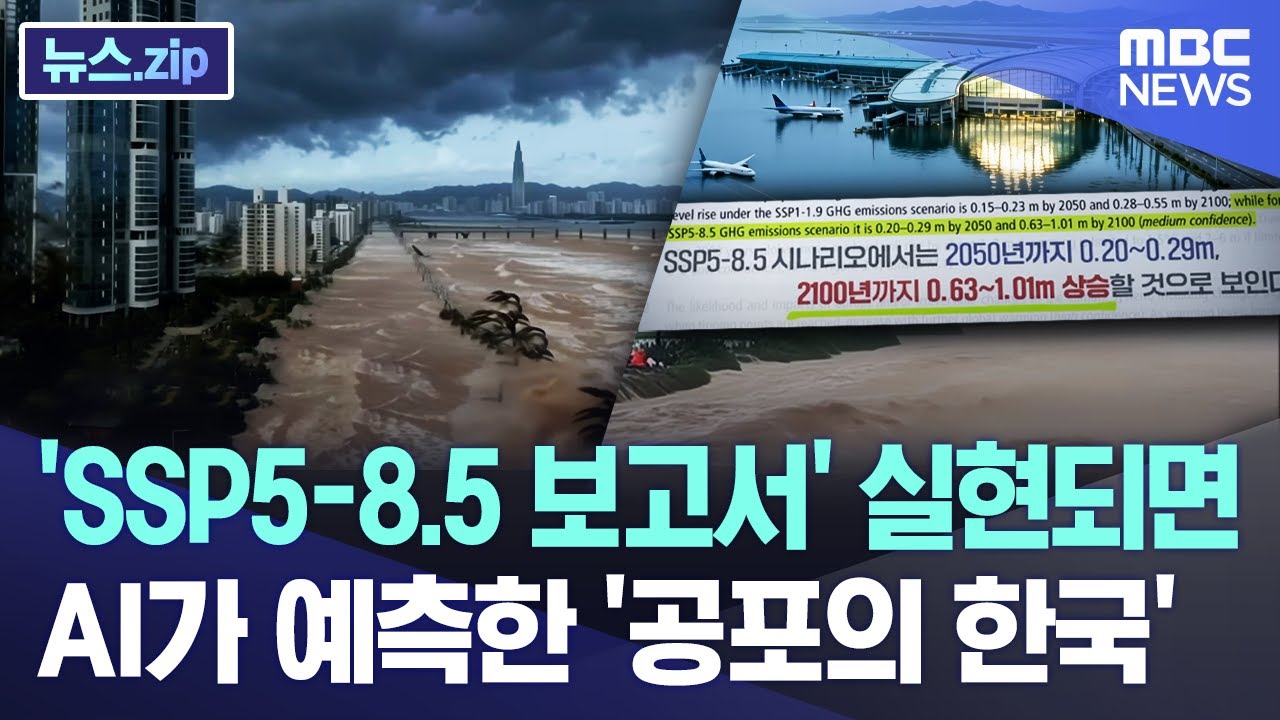 'SSP5-8.5 보고서' 실현되면.. AI가 예측한 '공포의 한국' [뉴스.zip/MBC뉴스]