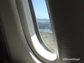 Landing at Auckland Airport onboard Emirates A340-500 Landing at Auckland Airport onboard Emirates A340-500
