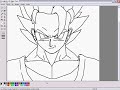 speed Drawing goku ssj 2