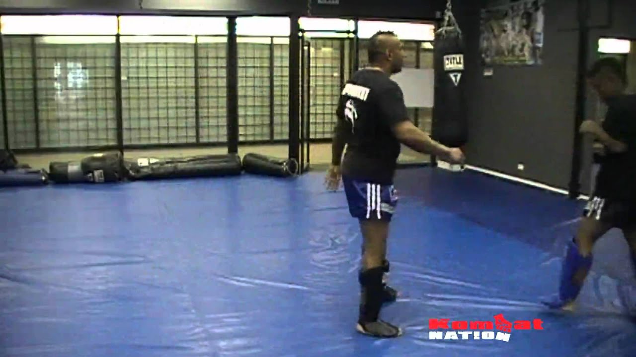 Body Teep Defense; Smothering the kicking leg video by Sal Ram