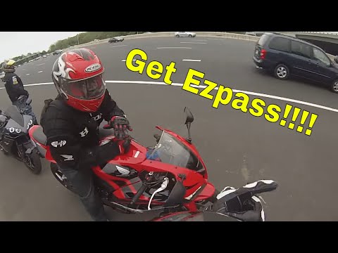how to attach ez pass to motorcycle