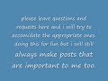 requests or questions you want to ask for an FAQ video