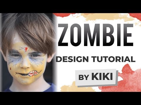 how to paint a zombie face