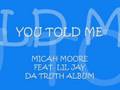 YOU TOLD ME