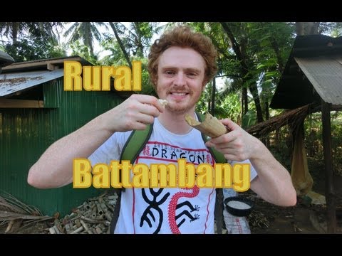 Rural Cambodia Tour in Battambang (Eating Crickets & Sticky Bamboo Coconut Rice)