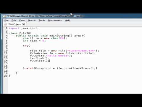 Java Write Read File
