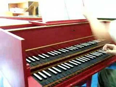 JP playing scarlatti on harpsichord