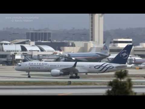 LAX Imperial hill. B747, A340 departures and more.