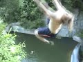 epic cliff jump 80-90ft Gainer!