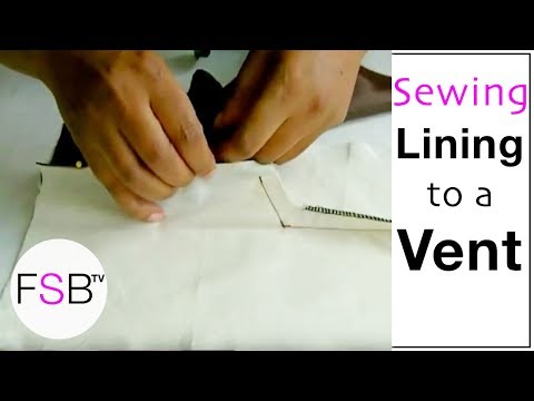 how to sew a vent in a skirt