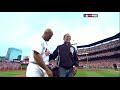 President Barack Obama throwing the ceremonial first pitch at the 2009 All Star Game in St Louis at Busch Stadium