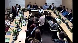 Anna Tatar i Witold Popiel w debacie o rasizmie, Sejm, 22.10.2014.
