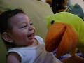 Laughing Baby with Duck