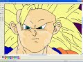 Speed Drawing: SSJ3 Son Goku (MS Paint)