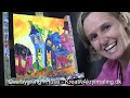 Click here to watch this video Lær at male skæve huse på Overbygningen i Kreativ Akrylmaling hos CC