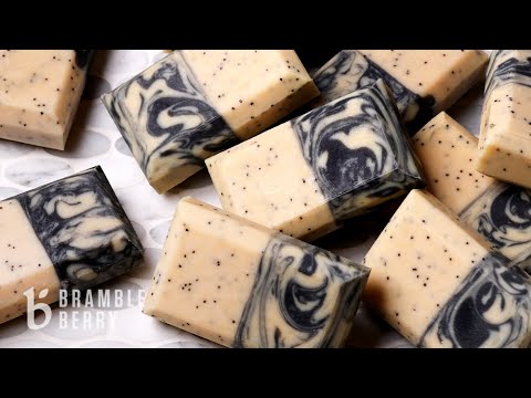 Poppy Seeds and Swirls Soap Project