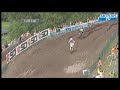 Antonio Cairoli claims a fifth Motocross World championship at the Gaildorf track in Germany, ahead of Evgeny Bobryshev and Xavier Boog.
