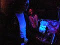 playing brilliant new techno song.