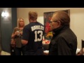 may 2013: one-time miami dolphins broadcaster, long-time talk show legend larry king spent time at the nflpa rookie premiere in los angeles, visiting with ro...