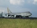 Asiana Cargo Boeing 747 take off  runway 25R Brussels