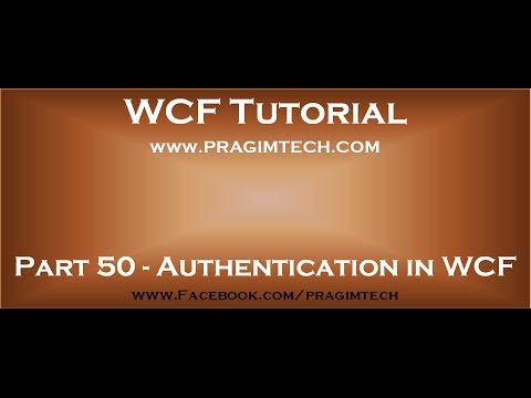 how to provide security to wcf service