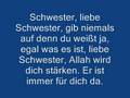 Liebe Schwester