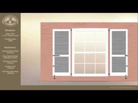 how to fasten shutters to brick