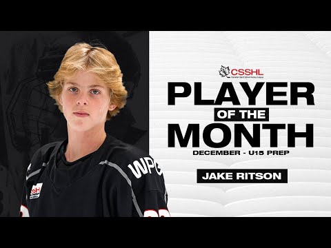 Jake Ritson - December U15 Prep Player of the Month