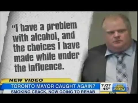 Mayor Rob Ford Goes To Rehab Admits Crack Alcohol Abuse Toronto Mayor Busted