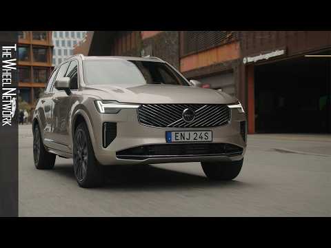 2025 volvo xc90 t8  bright dusk  driving interior exterior