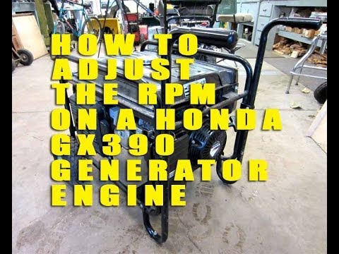 how to adjust governor on honda gx390