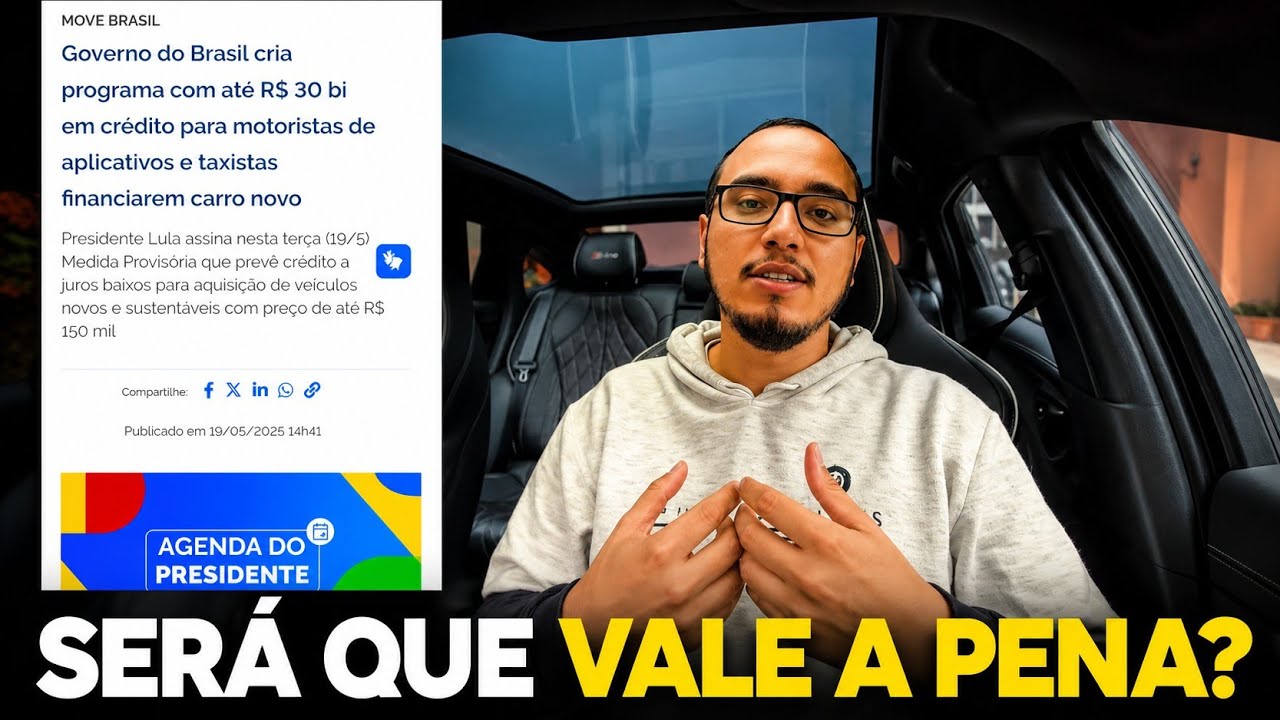 Governo investe 30 BILHÕES nos MOTORISTAS DE APLICATIVO. Será que vale a pena?