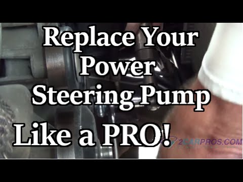 how to drain power steering pump
