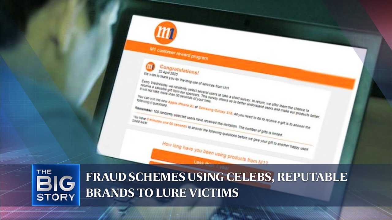 The Straits Times | The Big Story: Fraud schemes using celebs, reputable brands to lure victims 