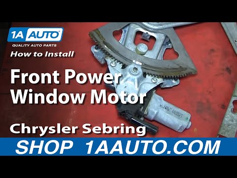 How To Install Replace Front Power Window Motor 2001-06 Chrysler Sebring 4 Door