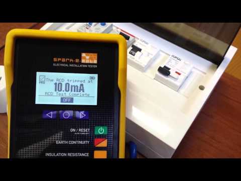 how to test rcd trip times