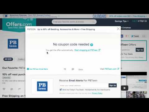 VIDEO Save Big Using Coupon Codes on PBTeen, Length: 0:51