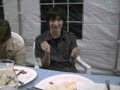 Drunk wacko at birthday party speaks to his god!