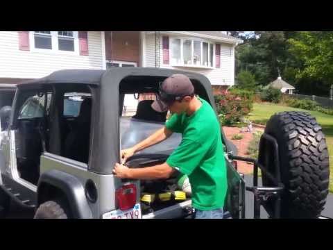 how to remove tj door panel