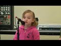 Kassidy Cook singing \"make some noise\"