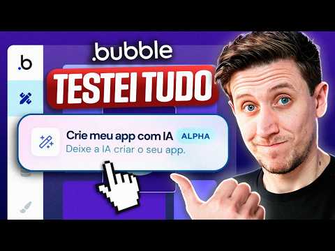 Melhor que Lovable? Testei a IA da Bubble, será que está entregando APPs legais?