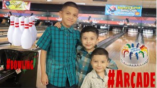 Celebrating Trey’s birthday At Incredibowl 