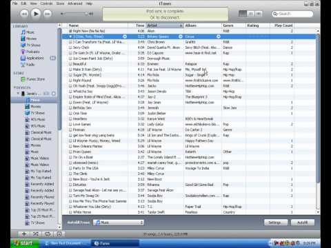 how to remove songs from ipod