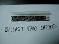 Vaio backlight screen failure