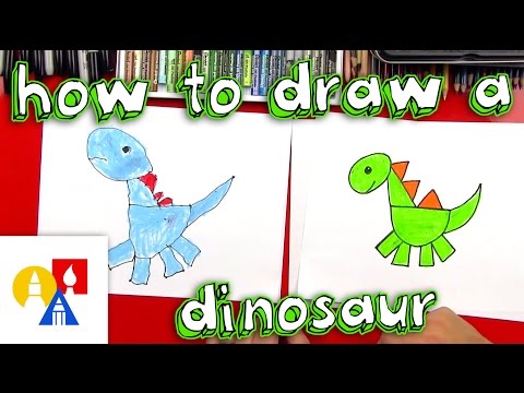 video-linktoworks-How To Draw A Dinosaur With Shapes - YouTube
