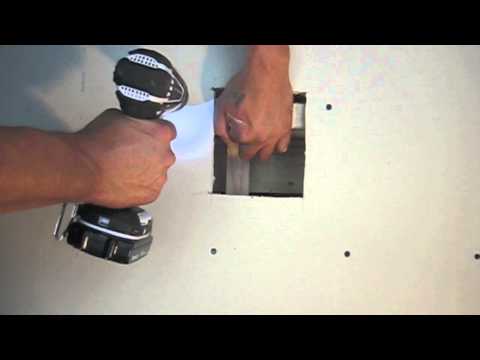 how to patch round holes in drywall