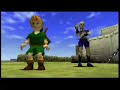 items collected:
-golden skulltula x1
-fairy ocarina
-zelda's lullaby
-empty bottle
-sun's song

this is the longest segment in the entire run besides the very last one, mostly because of very long cutscenes/dialogue.

i made a very ugly mistake after lining up the backwalk to the castle, but i let it slide becuase it doesn't matter time wise, since i still have to wait for sunrise before i can wake up talon at hyrule castle. the strategy i use to get past the last set of guards in the castle courtyard is very very risky, i have no idea why i tried it, but who cares since it worked. the reason why i showed the guard zelda's letter was to activate the mask trading sequence. the mask shop doesn't open until you've showed that guard the letter. a few mistakes here and there, but that's what you can expect in a segment this long. :p