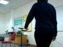 Nigar doing an improv for drama class Nigar doing an improv for drama class